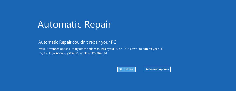 Click on Startup Repair.
Wait for the automatic repair process to complete.