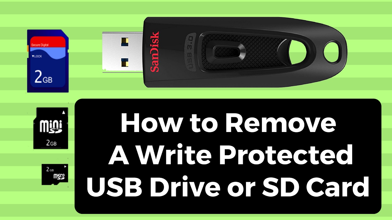 Locate the physical switch on your SanDisk Ultra USB 3.0.
Make sure the switch is in the unlocked position.