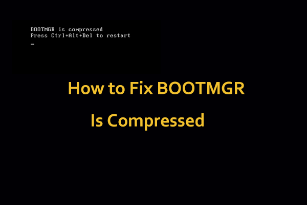 Type bootrec /rebuildbcd and press Enter.
Restart your computer and check if the BOOTMGR is compressed error is resolved.